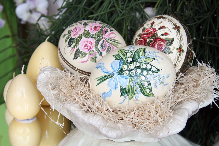 Hand painted Easter eggs