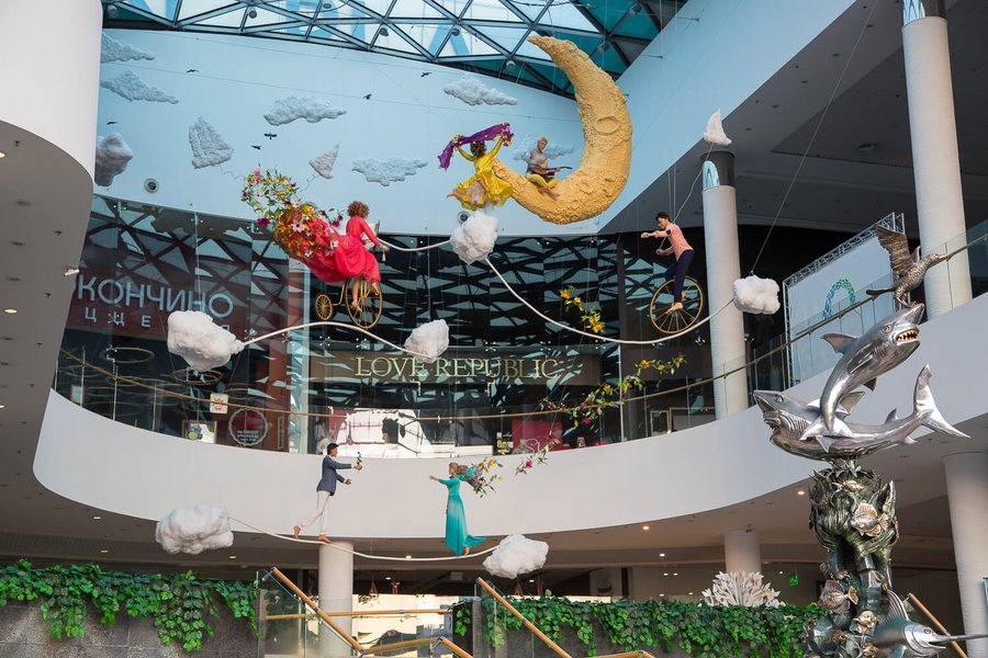 Летние декорации в ТРЦ Ocean Plaza 2015