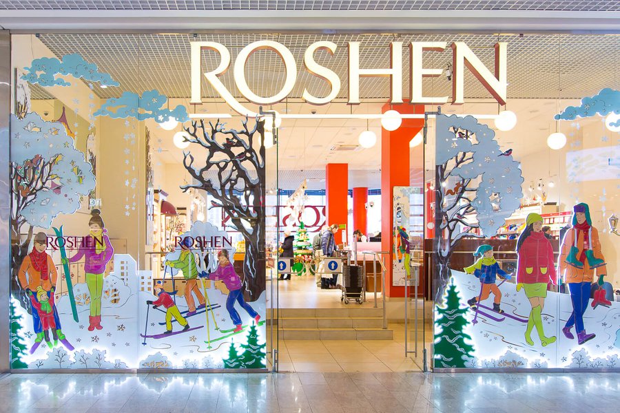 Зимняя витрина Roshen 2017