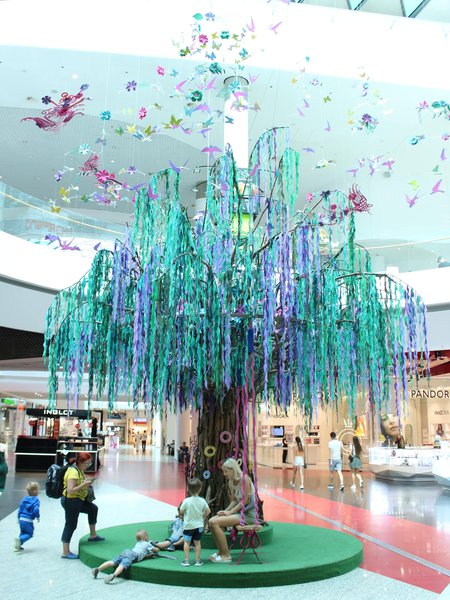Decorations "Forest Song" in the Ocean Plaza shopping center