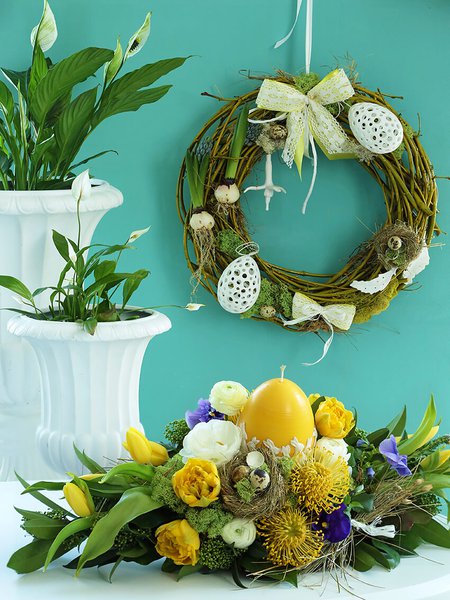Easter collection of floristics and decor