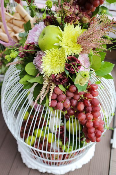 Садовая свадьба с фруктовыми нотками