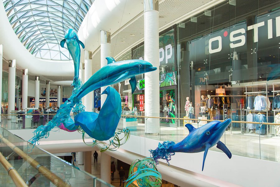 Summer decorations 2017 for the Ocean Plaza shopping mall