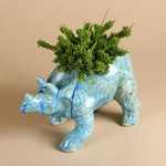 Pot Triceratops blue