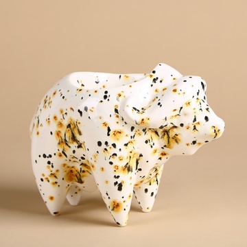 Pot Buffalo white-yellow