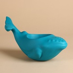 Planter whale turquoise