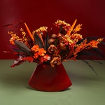 Bouquet "Burning Autumn" in a vase