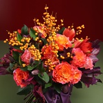 Orange-amethyst bouquet