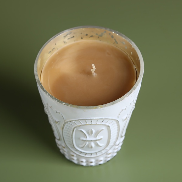 Aroma candle in a glass "Cashmere kiss"