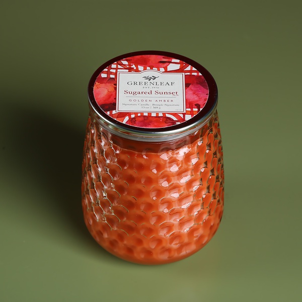 Aroma candle in glass Greenleaf "Sugared Sunset"