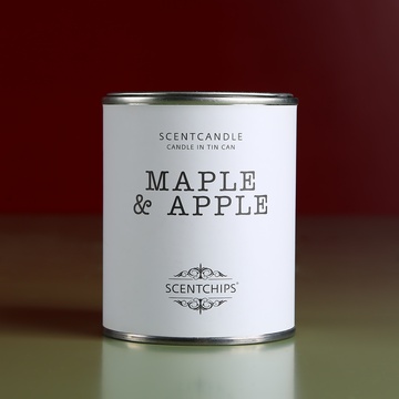 Aroma candle in a jar "Maple and Apple"