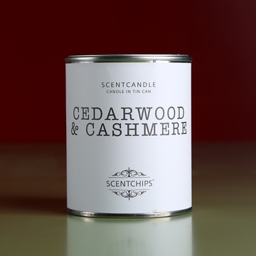 Aroma candle in a bank "Cedar and Cashmere"