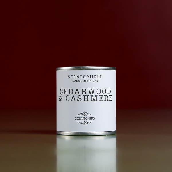 Aroma candle in a bank "Cedar and Cashmere" 2, Scentchips
