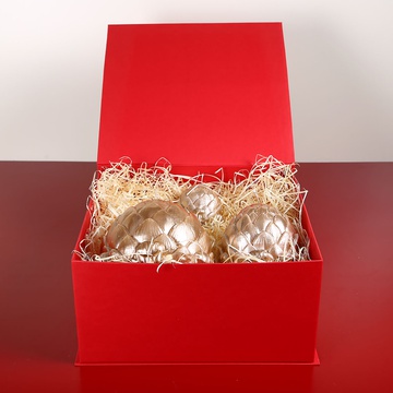 Set candles "Artichoke" in a box, bronze