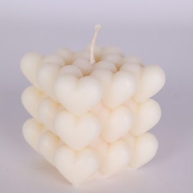 Candle "Cube of Hearts"