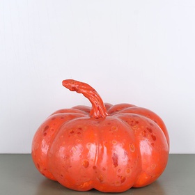 Ceramic pumpkin orange