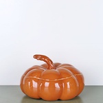 Ceramic pumpkinFoxy with lid