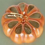 Керамическая тыква оранжевая с отверстиями