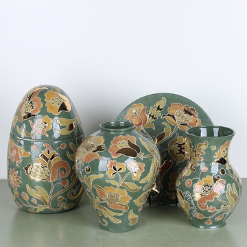 Ceramic set "Hetmans'ka" green