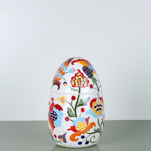 Керамічне яйце - скринька "Hetmans'ka" кольорова