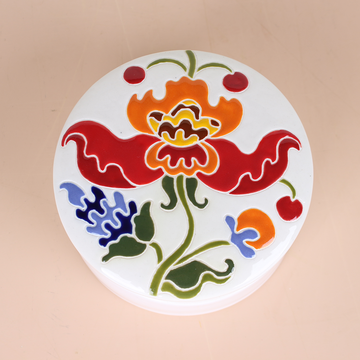 Hetmans'ka ceramic box, colored