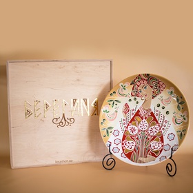 Декоративна тарілка "Великодня" (охра) L