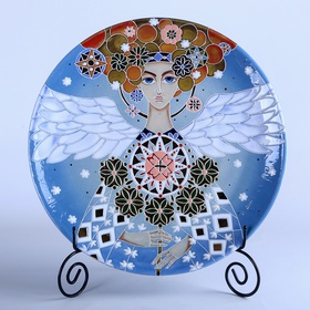 Decorative plate "Christmas star" L