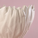 Ceramic tulip vase "Botanical Touch" white