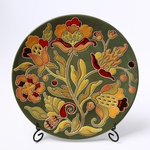 Plate HETMANS'KA green with gold