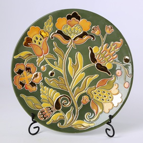 Plate HETMANS'KA green with gold