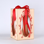 Керамическое яйцо – шкатулка лиловая с золотом