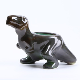 Dino planter dark green gradient