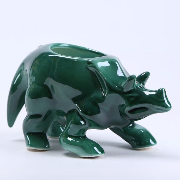 Pot Triceratops green
