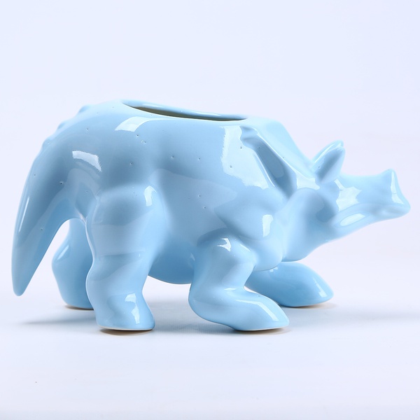 Pot Triceratops blue