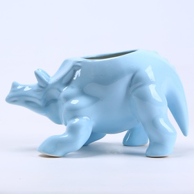 Pot Triceratops blue