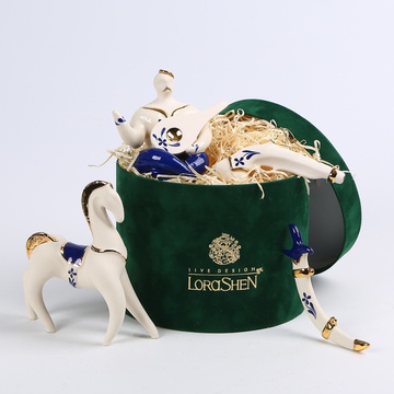 “Legend of Cossack Mamay: Ceramic Art Set”