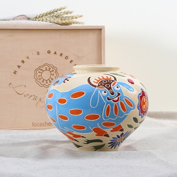 Vase Horshchyk small, colored