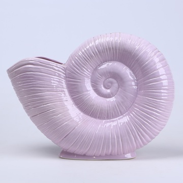 Ceramic vase "Lunar spiral" purple, large