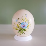 Painted egg "Pansies" 2