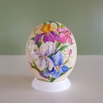 Painted egg "Irises"