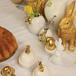 Ceramic rabbit with a basket, size XS