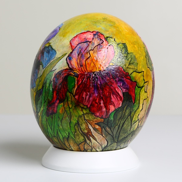 Painted egg "Cockerels"