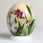 Painted egg "Narcissus"