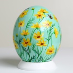 Painted egg "Kosmeya"