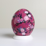 Painted egg "Raspberry Symphony"