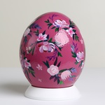 Painted egg "Raspberry Symphony"