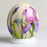 Painted egg "Iris"