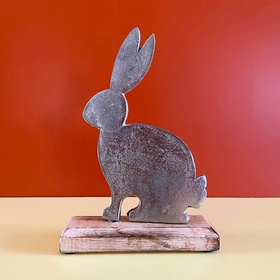 Статуэтка кролик металлический