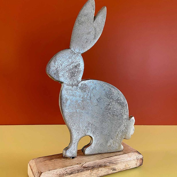 Statuette rabbit metal