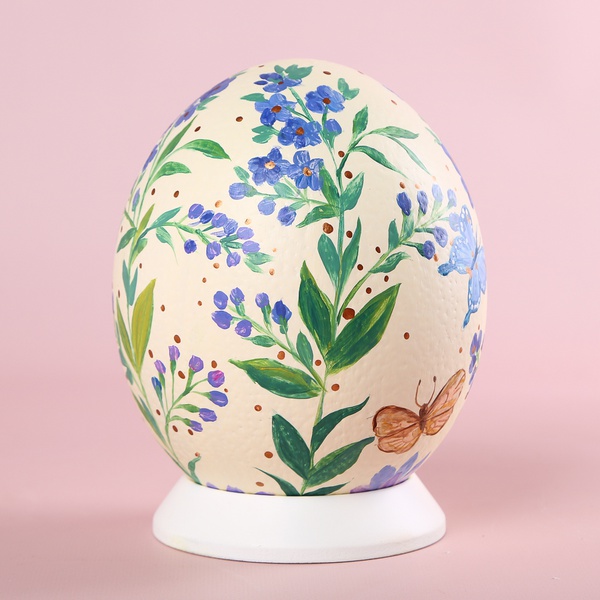Painted egg "Spring bouquet"